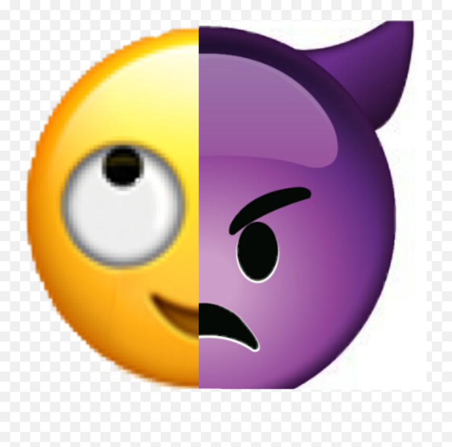 The Most Edited Two - Sides Picsart Happy Emoji,Purple Ribbon Emoticon
