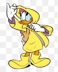 Daisy In Raincoat Donald Disney Daisy Duck Mickey And - Daisy Duck Raincoat Emoji,No Emotions Comic Nier