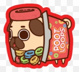 Puglie Pug Puglieinabox Sticker - Kawaii Cute Cartoon Pug Emoji,Puglie Pug Emojis