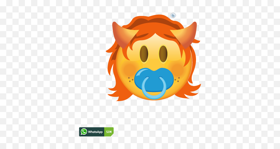 Schnuller - Happy Emoji,College Mascot Emojis
