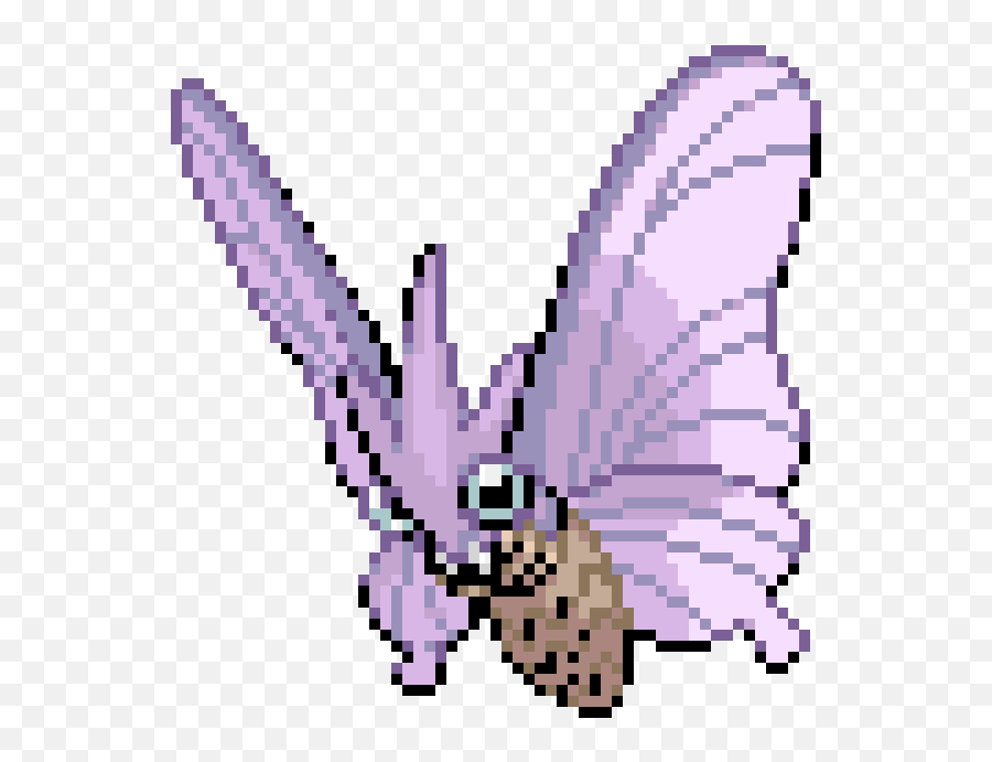 Pixel Art Gallery - Venomoth Pixel Art Grid Emoji,Pixil Emojis