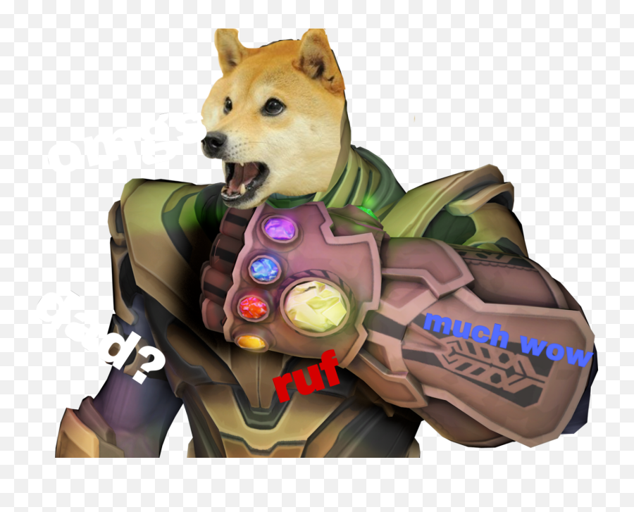 Thanos Doge Sticker By Wartackgaming - Thanos Fortnite Png Emoji,Discord Emoticon Thanos