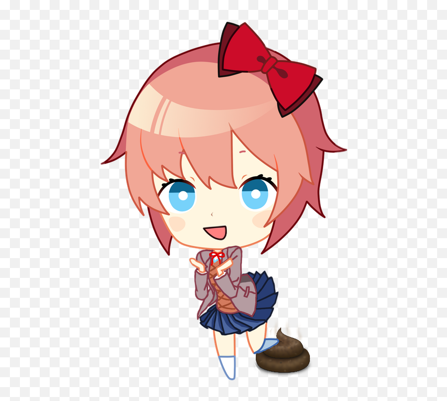 Chibi Sayori But She Shitted Donu0027t Hurt Me Ddlc - Chibi Monika And Sayori Emoji,Deviantart Pun Emoticon