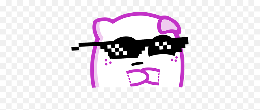 Pillow Fighters Stickers - Gangsta Glasses Meme Emoji,Throwboy Emoji Pillows