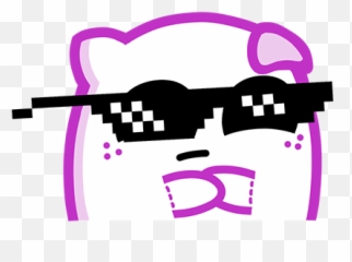 Pillow Fighters Stickers - Gangsta Glasses Meme Emoji,Throwboy Emoji Pillows