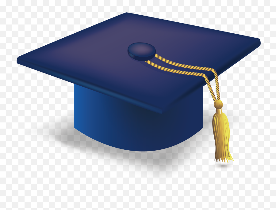 Blue Graduation Cap Png Download - Blue Graduation Cap Png Emoji,Graduation Hat Emoji