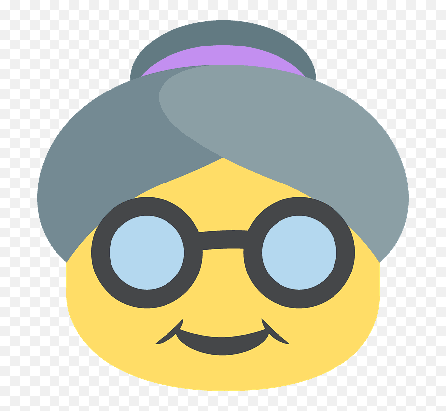 Old Woman Emoji High Definition Big Picture And Unicode - Emoji Old People,Lg Emojis