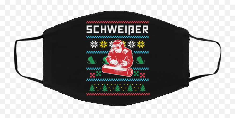 Schweier Welder Knit Ugly Christmas Face Mask - Qfinder Emoji,Welding Emojis