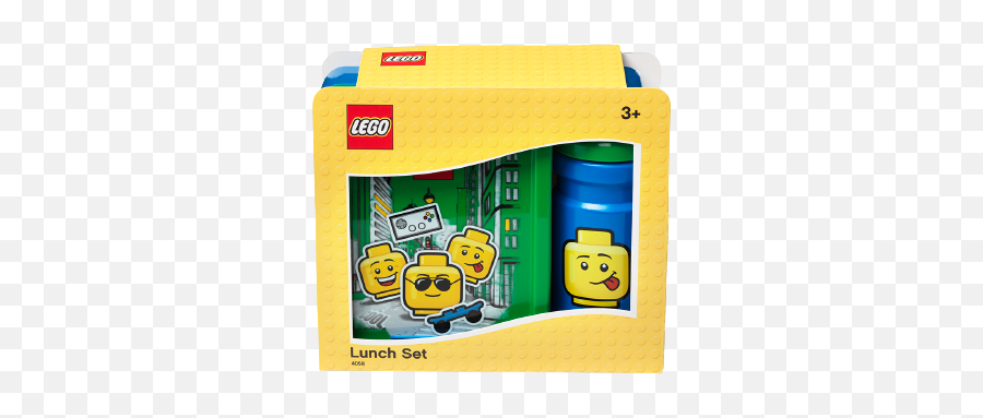Lego Boy Snack Set Emoji,Text Bottle Emoticon