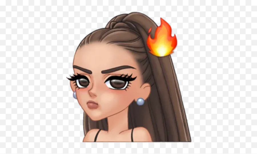 Ariana Grande Arimojis Sticker Pack - Stickers Cloud Emoji,Alien On Fire Emoji