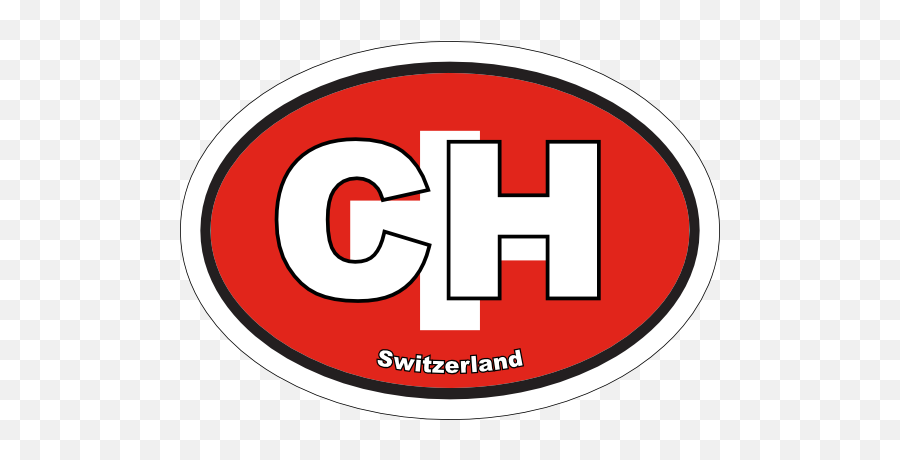 Switzerland Ch Flag Oval Sticker Emoji,Suisei Emoji