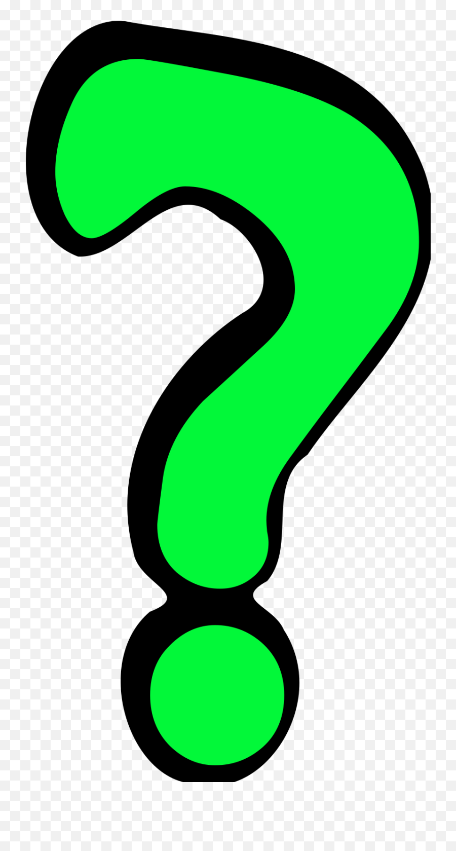 Green Question Mark Transparent Png - Animated Clipart Question Mark Emoji,Question Mark Emoji Png