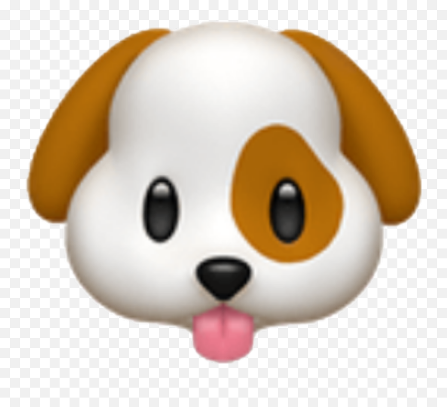 Dog Emoji White Background - Transparent Background Dog Emoji,Party Face Emoji