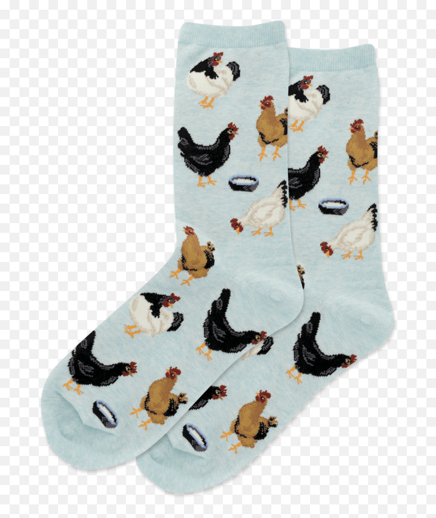 Menu0027s Chicken Feed Cotton Crew Socks By Hot Sox - Dachshund Emoji,Wave Chicken Emoji