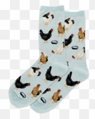 Menu0027s Chicken Feed Cotton Crew Socks By Hot Sox - Dachshund Emoji,Wave Chicken Emoji
