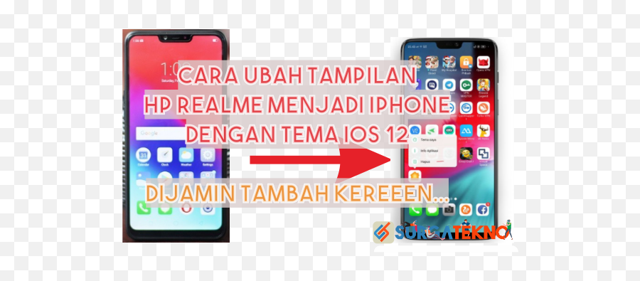 Cara Ubah Tampilan Realme Menjadi Iphone - Cara Mengubah Hp Realme Menjadi Iphone Emoji,Trik Emoticon Facebook