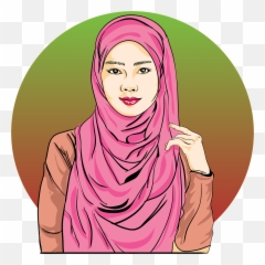 Hijab Muslim Women Beautiful Public - Gambar Kartun Ibu Muslimah Emoji,Headscarf Emoji
