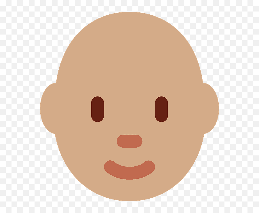 Medium Skin Tone Bald Meaning - Microsoft Bald Head Emoji,Bald Emoji