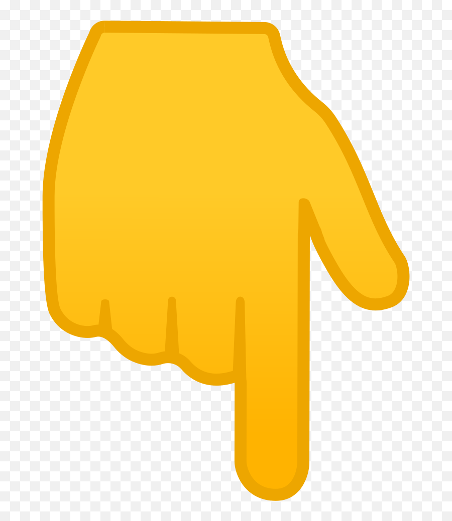 Backhand Index Pointing Down Emoji - Finger Pointing Down Emoji,Pointing Emoji