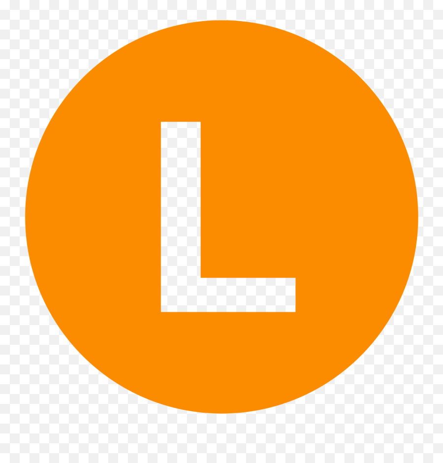 Eo Circle Orange Letter - Orange L Icon Emoji,Letter L Emoji