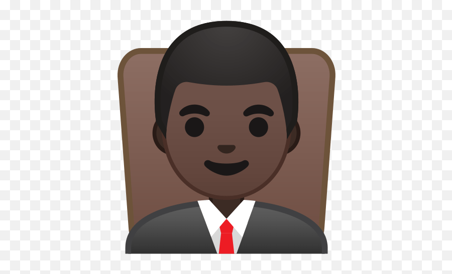 Man Judge Emoji With Dark Skin Tone - Transparent Man Emoji Png,Alt Code Emoji Justice
