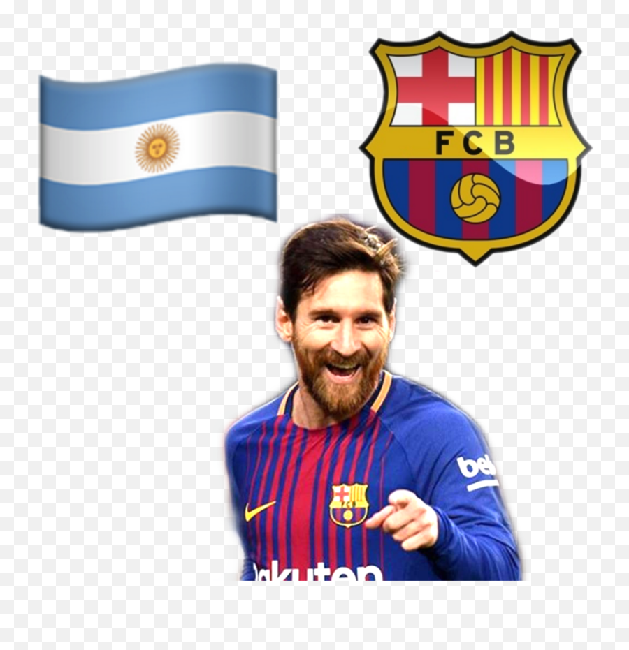 Messi Sticker By Sally - Mad Dream League Soccer Barcelona Logo Png Emoji,Bearded Mad Emoji