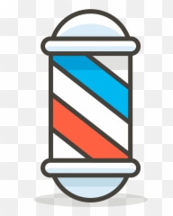 Barber Pole Emoji Clipart - Poste De Barberia Dibujo,Pole Emoji