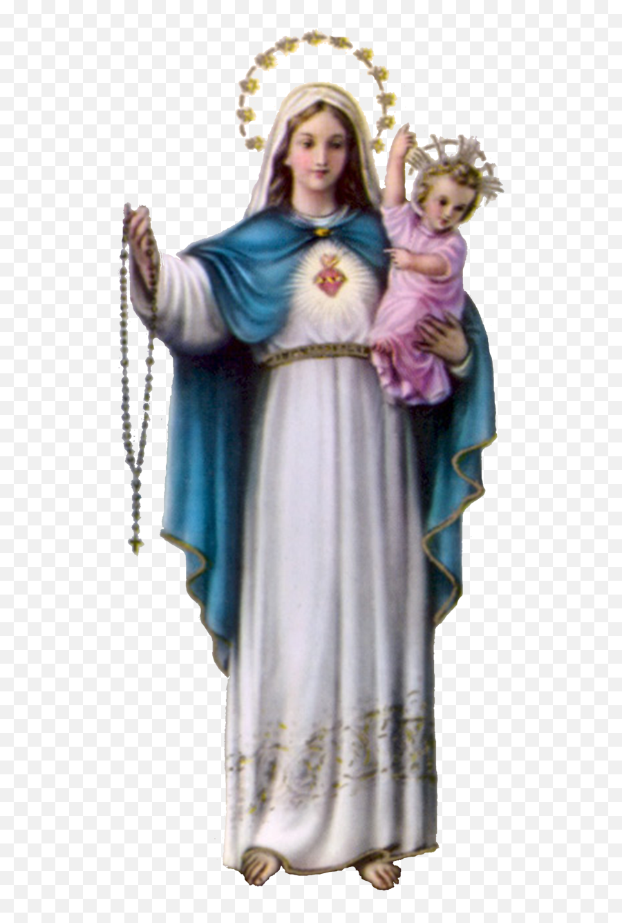 Catholic Child Veneration Rosary - Our Lady Of The Holy Rosary Png Emoji,Religious Crown Emoticons