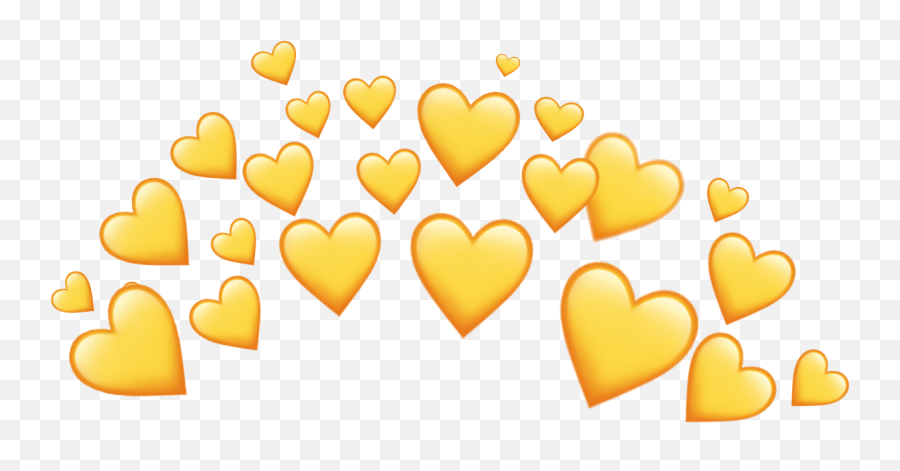 Emoji Coroa Amarelo Sticker - Anime Coração Emoji Meme,Coração Amarelo Emoticon