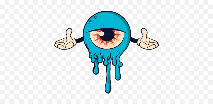 Eye Creature Urban Graffiti Style - Eyeball Cartoon Emoji,Pictures Of Absurdity Emotion