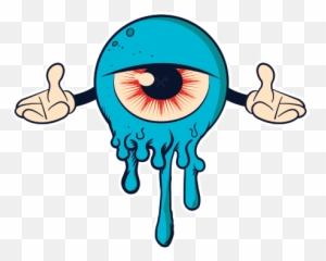 Eye Creature Urban Graffiti Style - Eyeball Cartoon Emoji,Pictures Of Absurdity Emotion