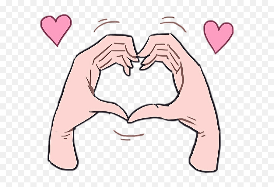 Kpop Heart Hands See More - Sharing Emoji,Japanese Emoticons Hearthands
