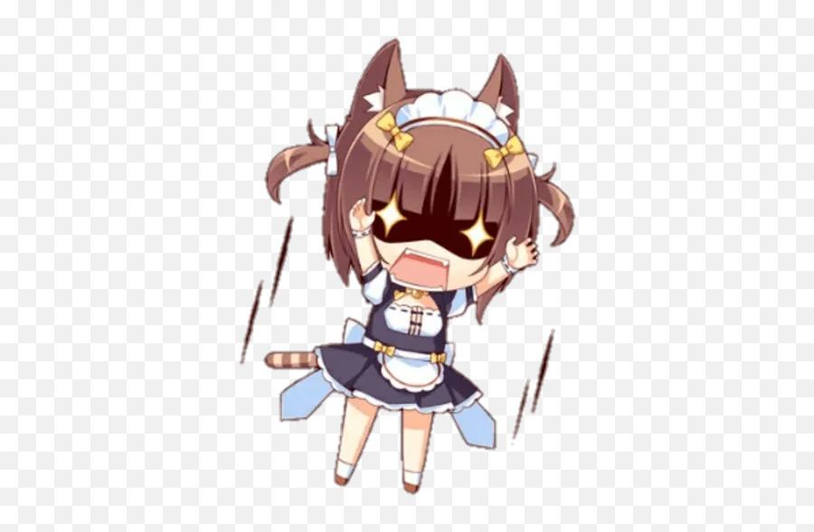 Stickers Set For Telegram - Nekopara Chibi Png Chocola Emoji,Nekopara Emojis