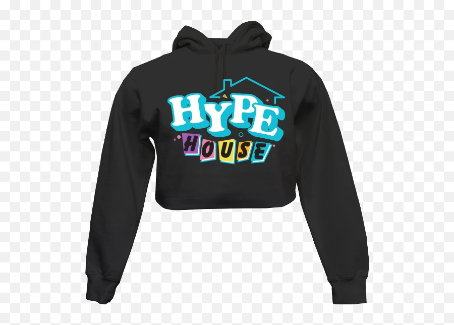 Full House Cropped Hoodie - Hype House Merch Crop Top Emoji,Emoji Crop Top Sweater