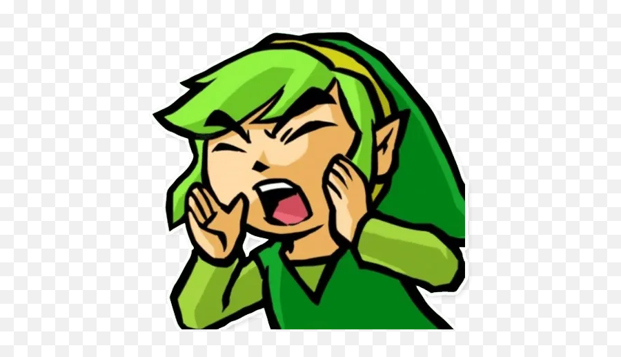 Legend Of Stickers Set For Telegram - Triforce Heroes Link Emoji,Triforce Emojis