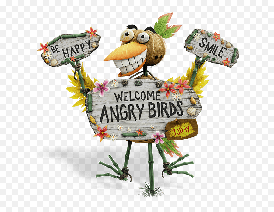 Download Welcome Angry Birds - Angry Birds Bird Island Png Emoji,Angry Emoticon X