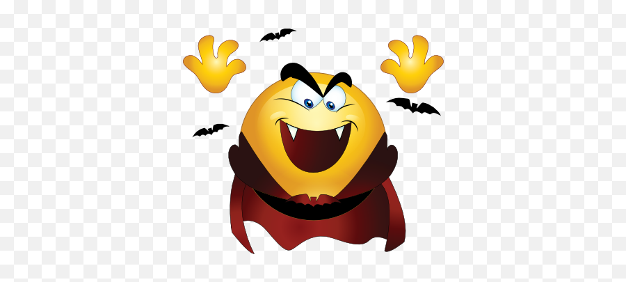 Dracula Smiley Emoticon Clipart I2clipart - Royalty Free Emoji,Emoticon Outlook 2013