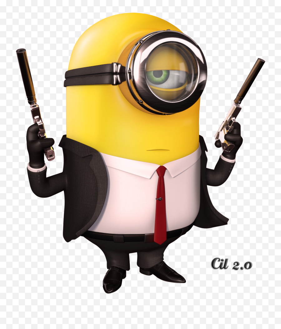 Minion Clipart Overalls Minion - Minion Hitman Png Emoji,Despicable Me Minion Emoji