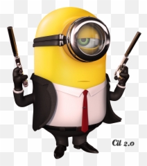 Minion Clipart Overalls Minion - Minion Hitman Png Emoji,Despicable Me Minion Emoji