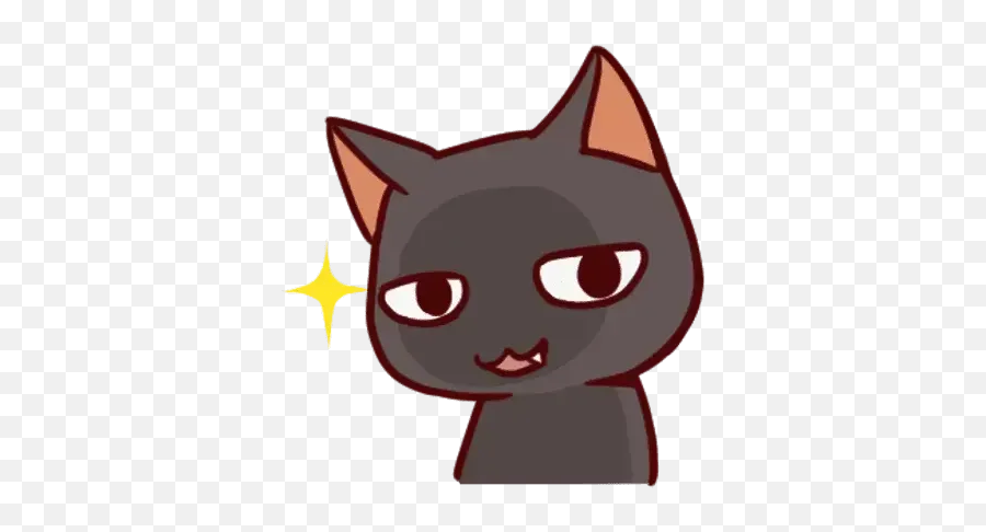 Black Cat Sticker Pack - Stickers Cloud Emoji,Download Black Cat Emoji