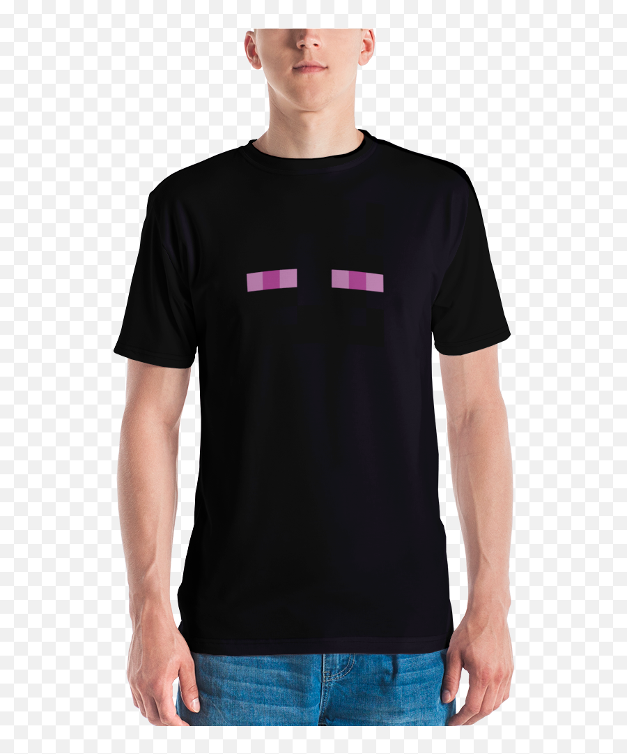 T - Shirts Enderman Official Minecraft Shop Emoji,Enderman Holding Block Text Emoji'