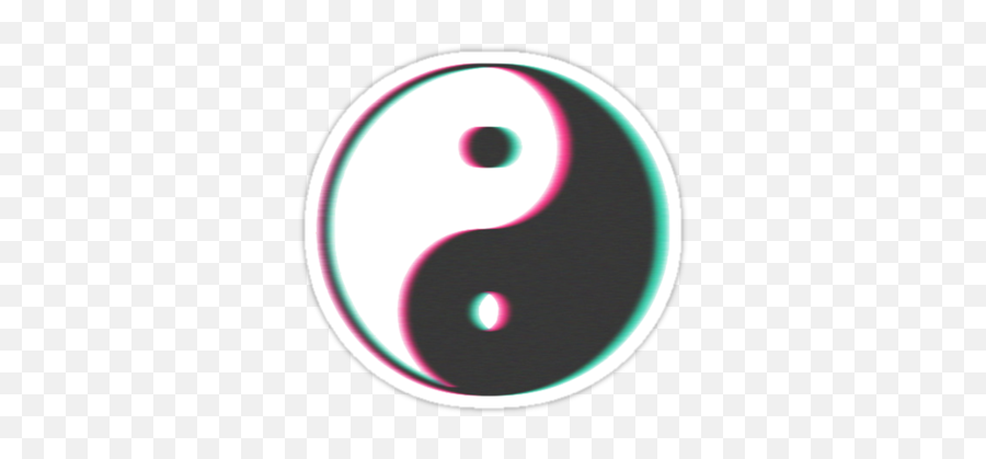 Yinyang Transparent Tumblr Style - Grunge Transparent Stickers Emoji,Yinyang Emoji