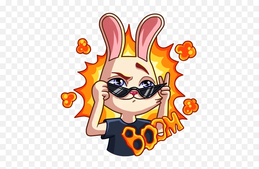 Rabbits Stickers For Telegram - Happy Emoji,Dogeza Emoji