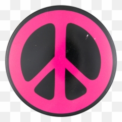 Pink Peace Sign Busy Beaver Button Museum Emoji,Upsidedown Cross Emoticon
