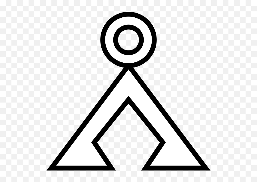 Triangle With Circle Inside Symbol - Clipart Best Emoji,Upside Down Triangle Emoji