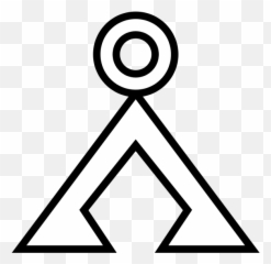 Triangle With Circle Inside Symbol - Clipart Best Emoji,Upside Down Triangle Emoji