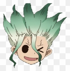 Senku Ishigamiu201d Stickers Set For Telegram Emoji,Atone Face Emoji\