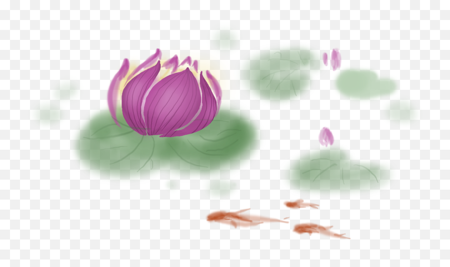 Ftestickers Watercolor Pond Lotus - Nymphaea Nelumbo Emoji,Lilypad Emoji
