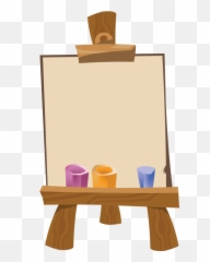 Easel Clipart Easle Easel Easle - Transparent Background Easel Clipart Emoji,Animal Jam Surprised Emoji