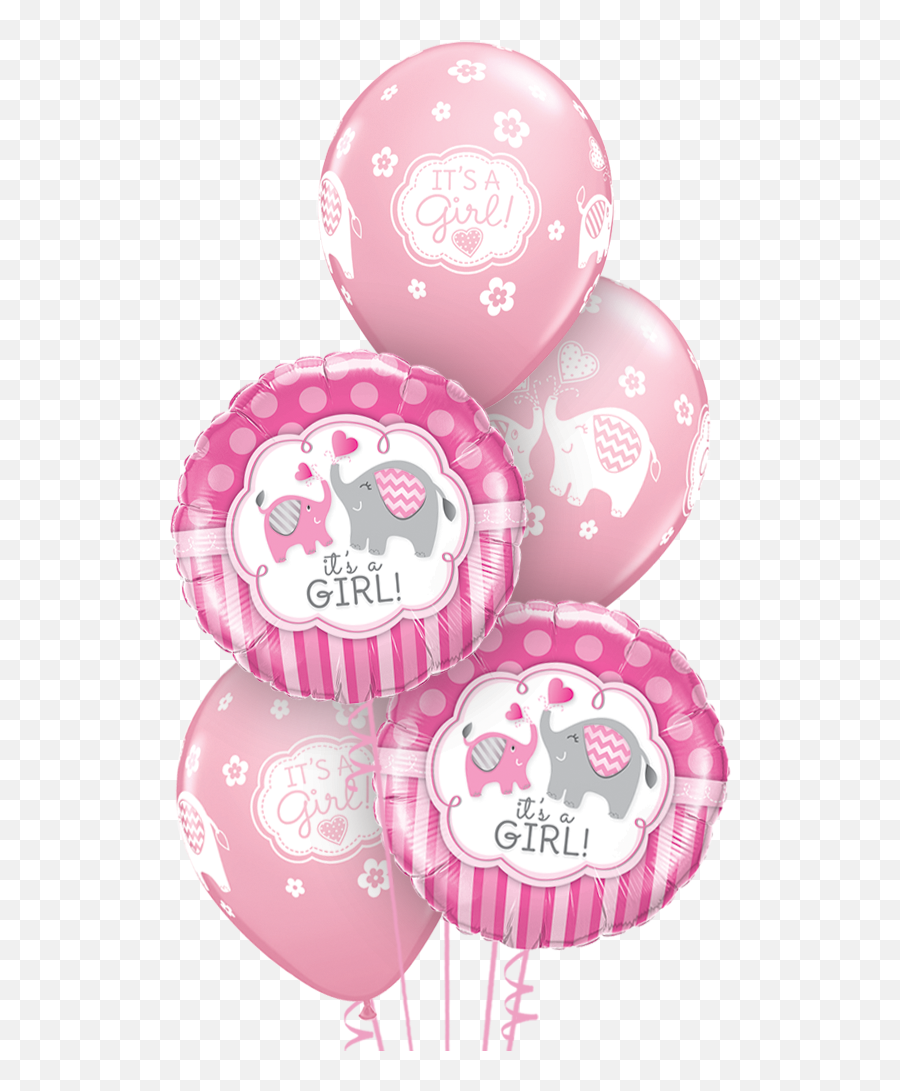 Baby Girl Balloon Bunch - Baby Boy Balloons Emoji,Emoji Balloons Wholesale